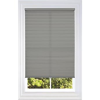 BlindsAvenue Cordless Top Down Bottom Up Cellular Honeycomb Shade, 9/16" Single Cell, Light Filtering, Antique Pewter, Size: 70.5" W x 72" H