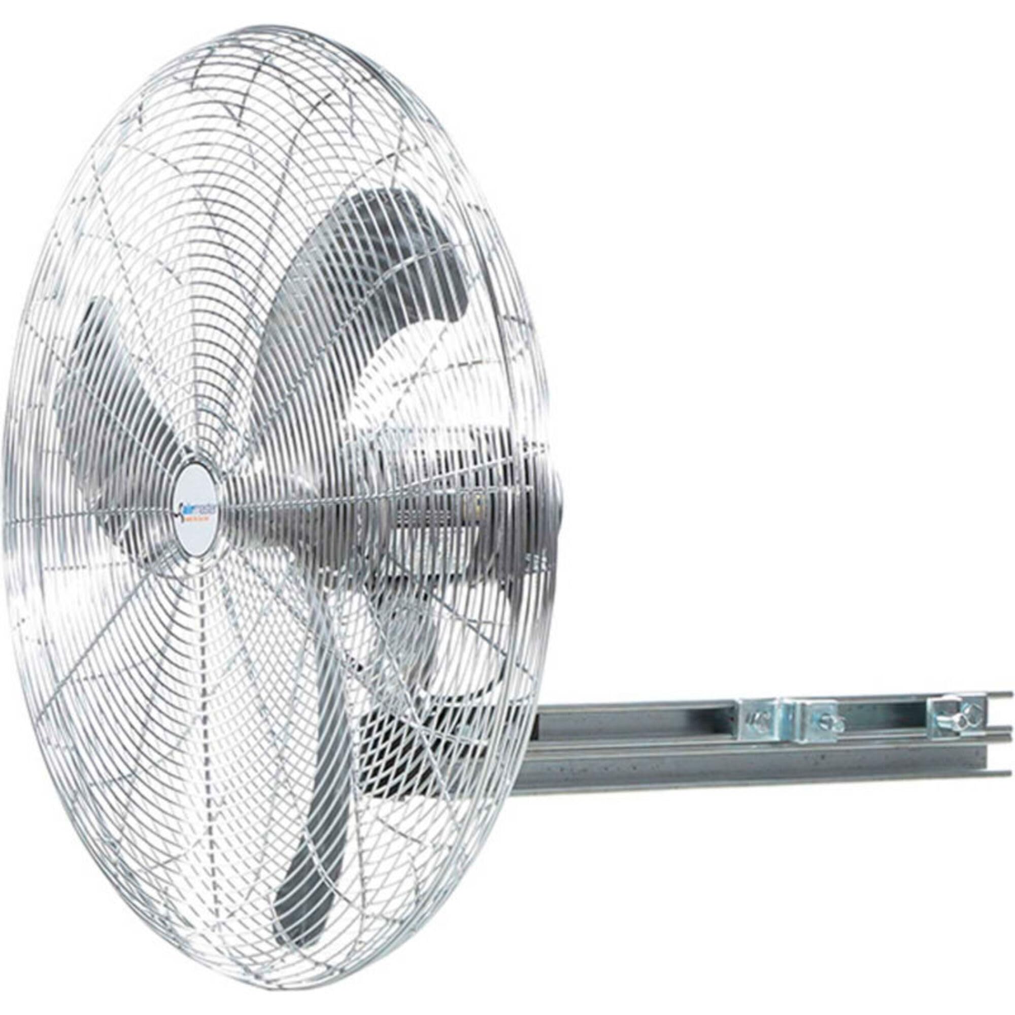 Fan 30" I-Beam Mount Fan 1/3 HP 8402 CFM by Airmaster – 41.25"L x 33.38"W x 33.38"H, Aluminum, Gray/Black, Model 37148