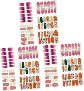 Beaupretty 30 Folhas 3D Adesivos De Nail Art Adesivos De Unhas Envoltórios Completos Adesivos De Esmaltes Brilhantes Envoltórios De Unhas Adesivos De Manicure Adesivos De Unhas 3D Adesivos À