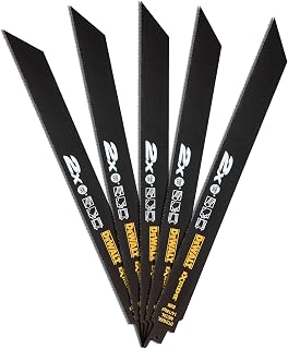 Extreme Bi-Metal Reciprocating Saw Blade 305, 5 Pieces, DT2409L-QZ