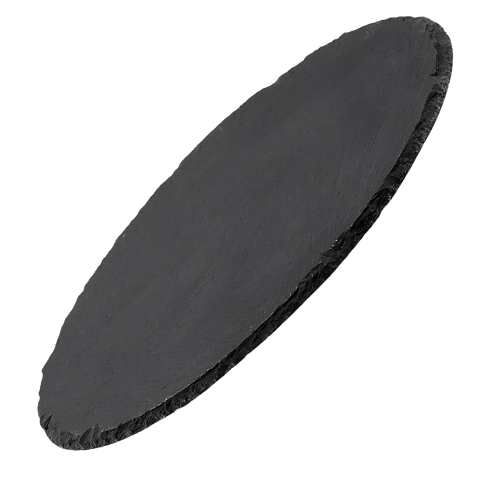 MUKLEI 10 tablas de pizarra de 8 pulgadas, platos de pizarra negra para charcutería redonda para platos, carne, aperitivos