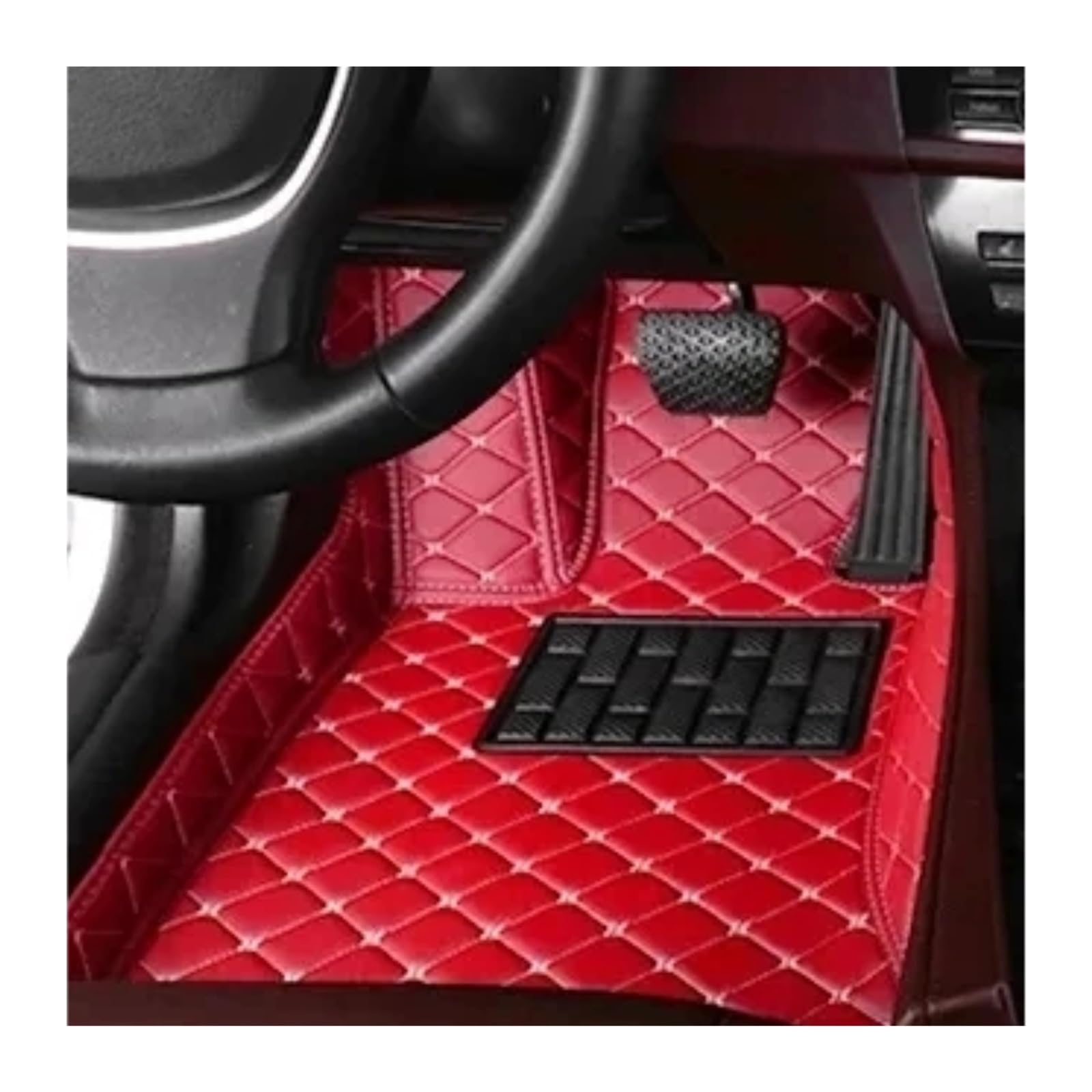 Fußmatten Für X5 G05 2019-2022 Fußmatten Teppich Leder Matte Luxus Langlebige Auto Innen Teile Accessires teppichAuto(Black Blue 2)