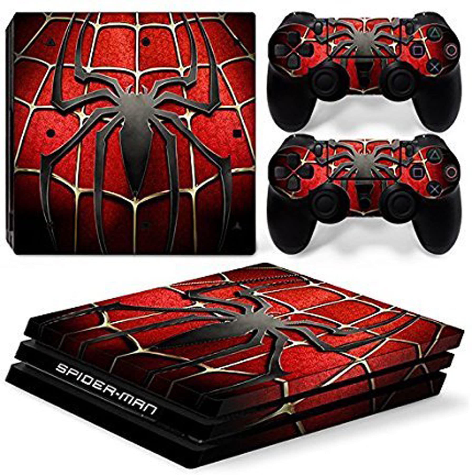 Elton Spider Superhero Theme 3M Skin Sticker Cover for PS4 Pro Console and Controllers [video game] (B077VRH3V9) Amazon Price History, Amazon Price Tracker