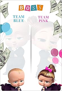 Jarpus , Baby Shower Props – Fun Voting Chart Game for Guests | Boss Theme | A3 + Size Display for Wall, Table or Easel | ...