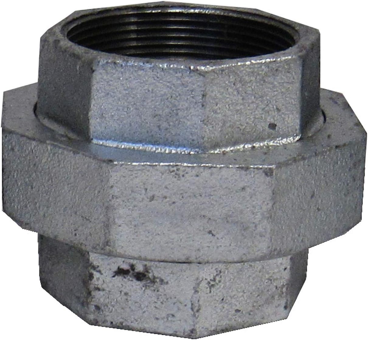 Galvanized 3 Inch NPT Union – Malleable Pipe Fitting, Female NPT Thread, Heavy-Duty, Compliant with ASTM A197 & ASME B16.3