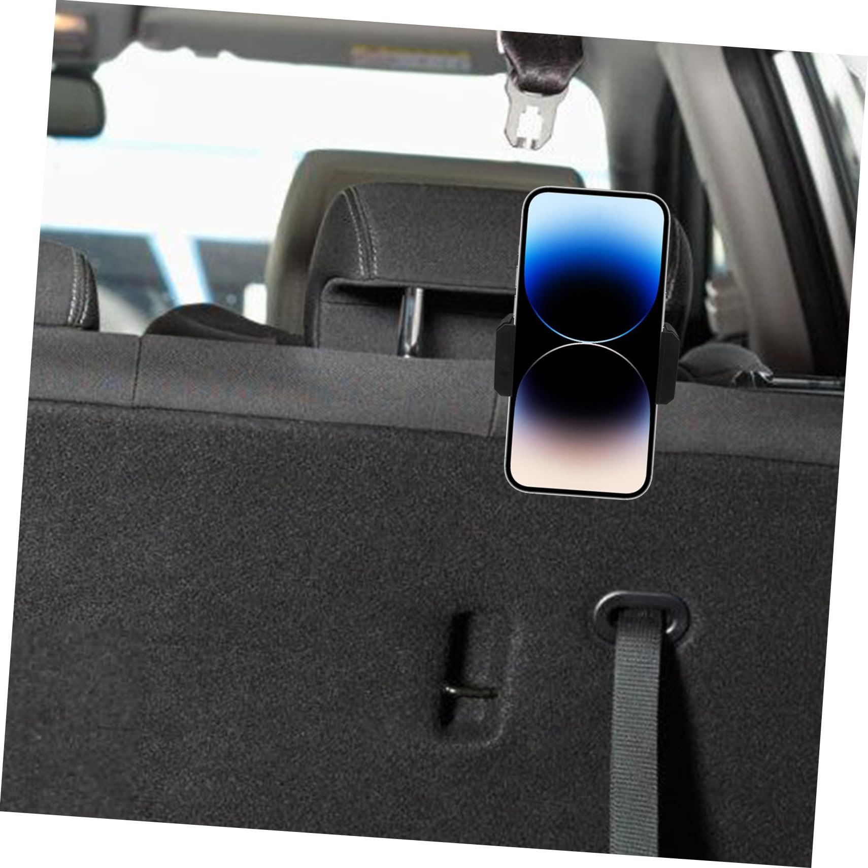 Gatuida Supporto per Cellulare Auto Nero Abs, Girevole e Regolabile