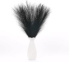 Pampas Grass, 55 cm Pampas Grass Decoration, Pampas Grass, Artificial Dried Flowers, Decoration, Artificial Pampas Grass for Home Decoration (Black, Pack of 20)