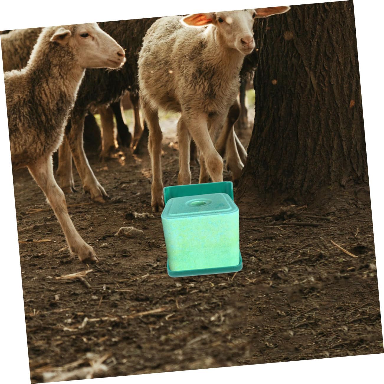2Pcs Sheep Salt Block Holder Rack Convenient Salt Feeding Accessory for Cattle Horses Livestock Durable Nutrition Lick Brick Box for Optimal Growth