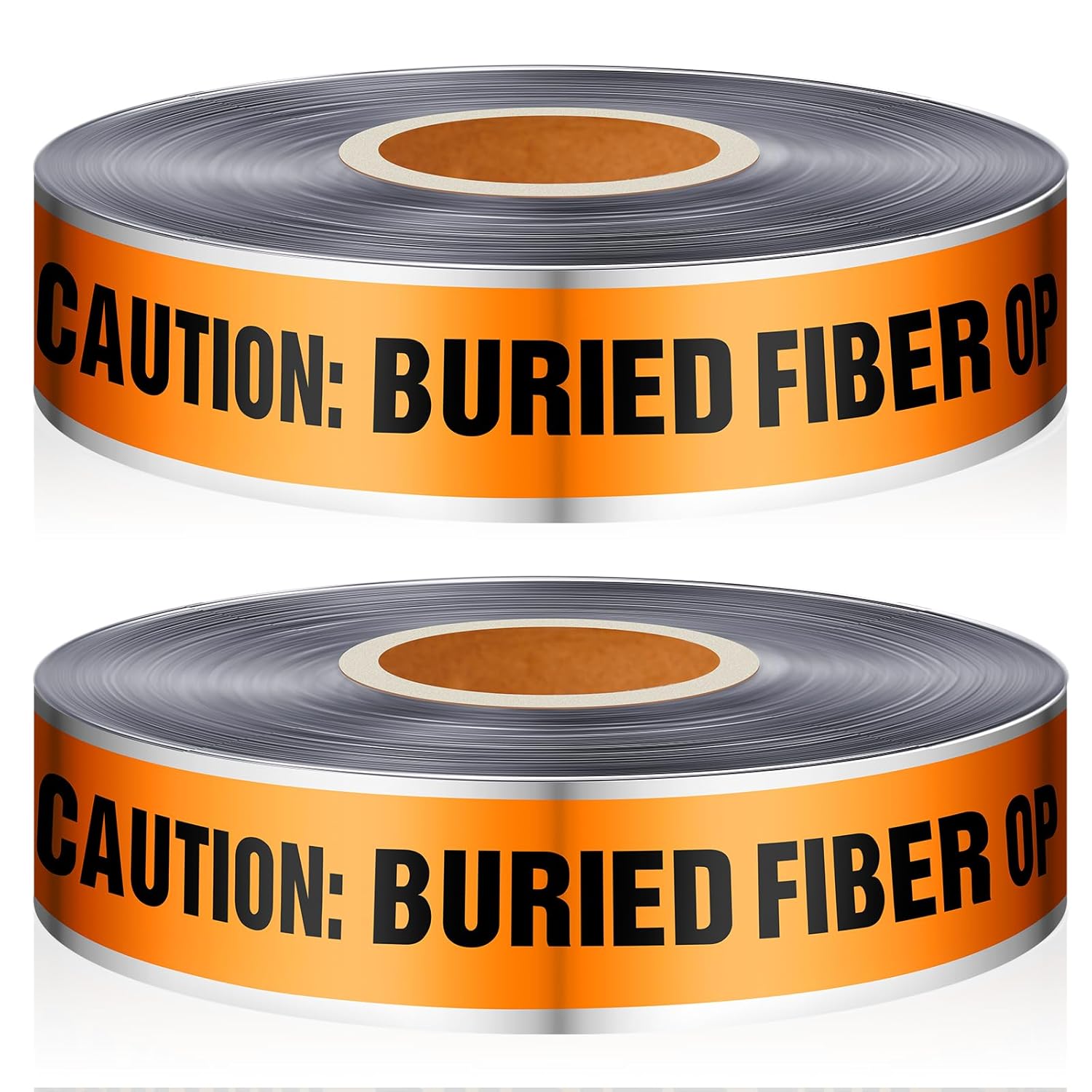 Pangda 2 Rolls 2 Inch by 1000 Feet Detectable Safety Tape Underground