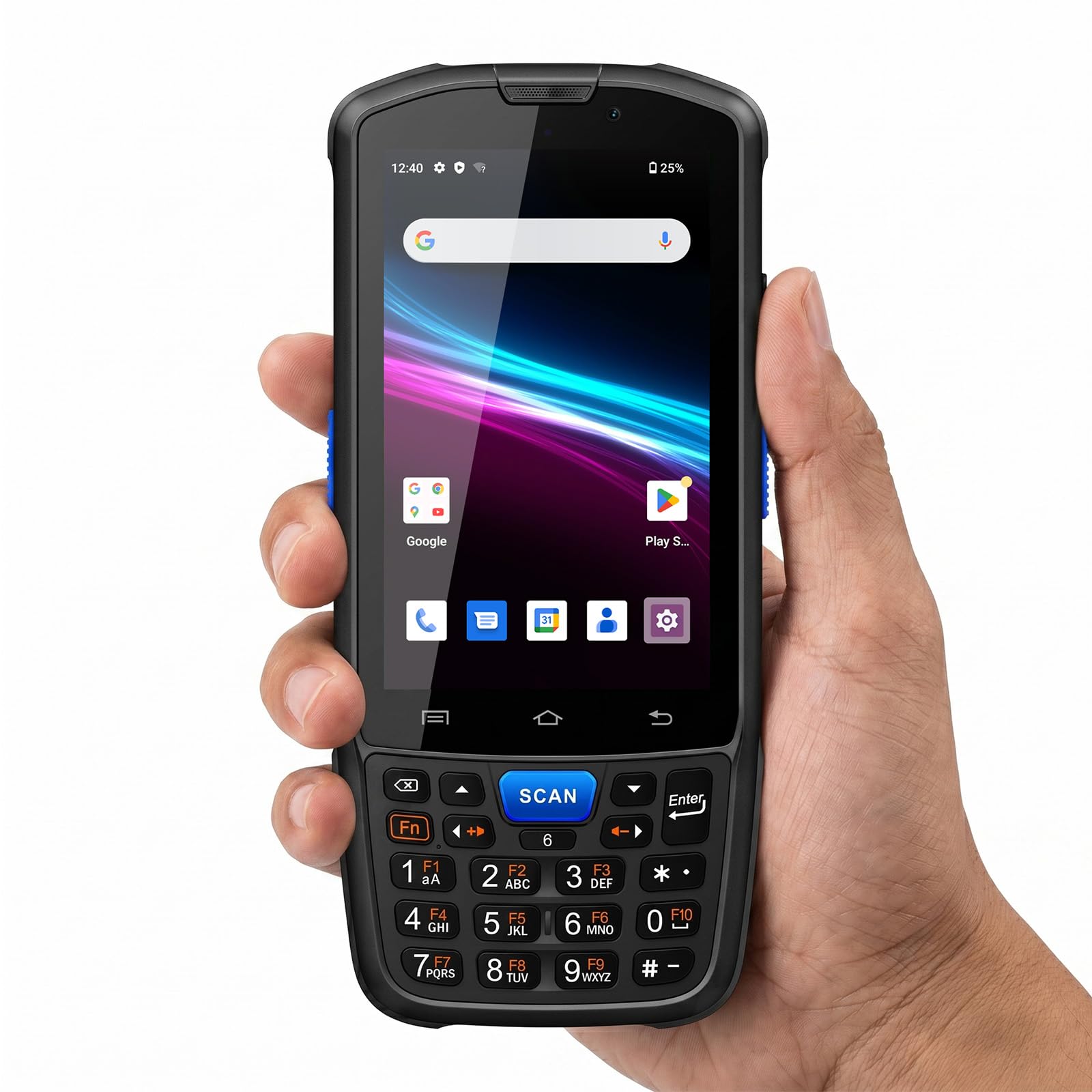 Farset F7-WiFi Android 14 Barcode-Scanner-PDA SE6100 5000 mAh austauschbarer Akku IP67 robust