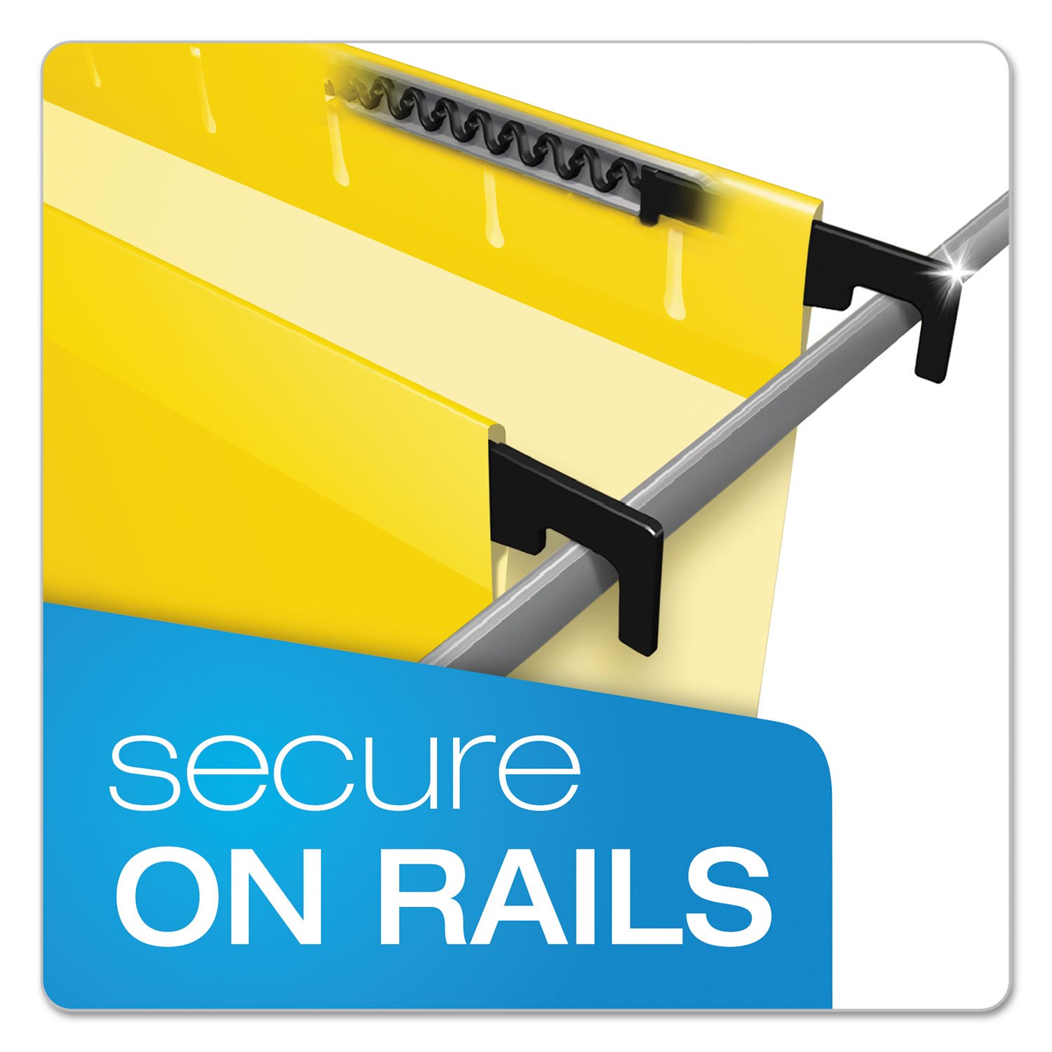 Condition photo showing Good Condition for Pendaflex SureHook Reinforced Hanging Folders, Letter Size, Yellow, 1/5 Cut, 20/BX (6152 1/5 YEL)