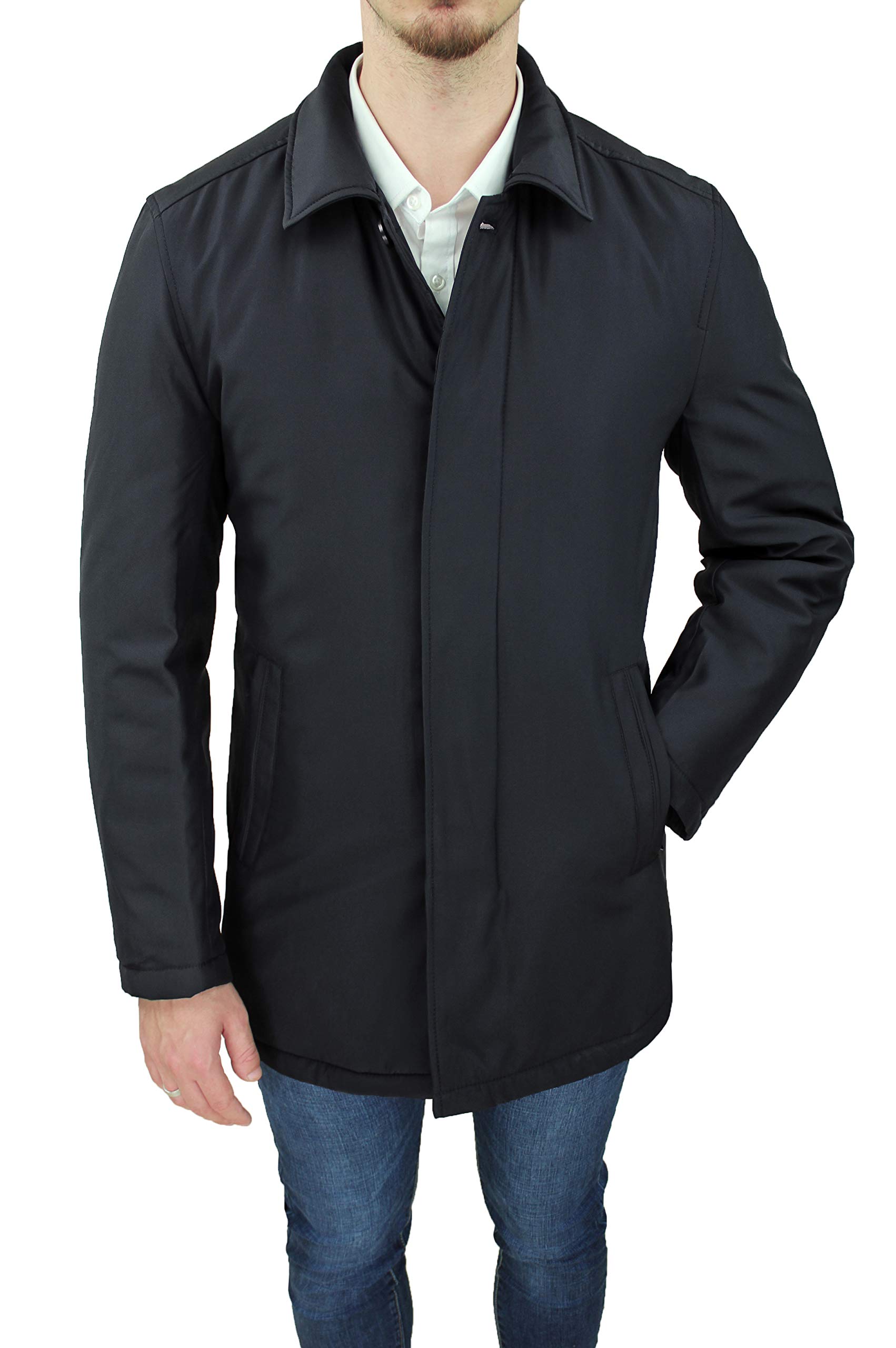 Evoga Giaccone Soprabito Uomo Sartoriale Giacca Cappotto Trench Elegante Invernale