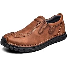 Mens Leather Shoes Casual Loafers Slip on Comfortable Walking Driving Shoes for Men