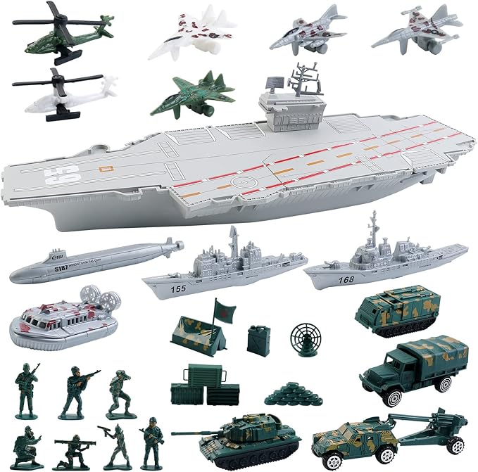 deAO Aircraft Carrier Scale Model Warplanes Warships Military Vehicles