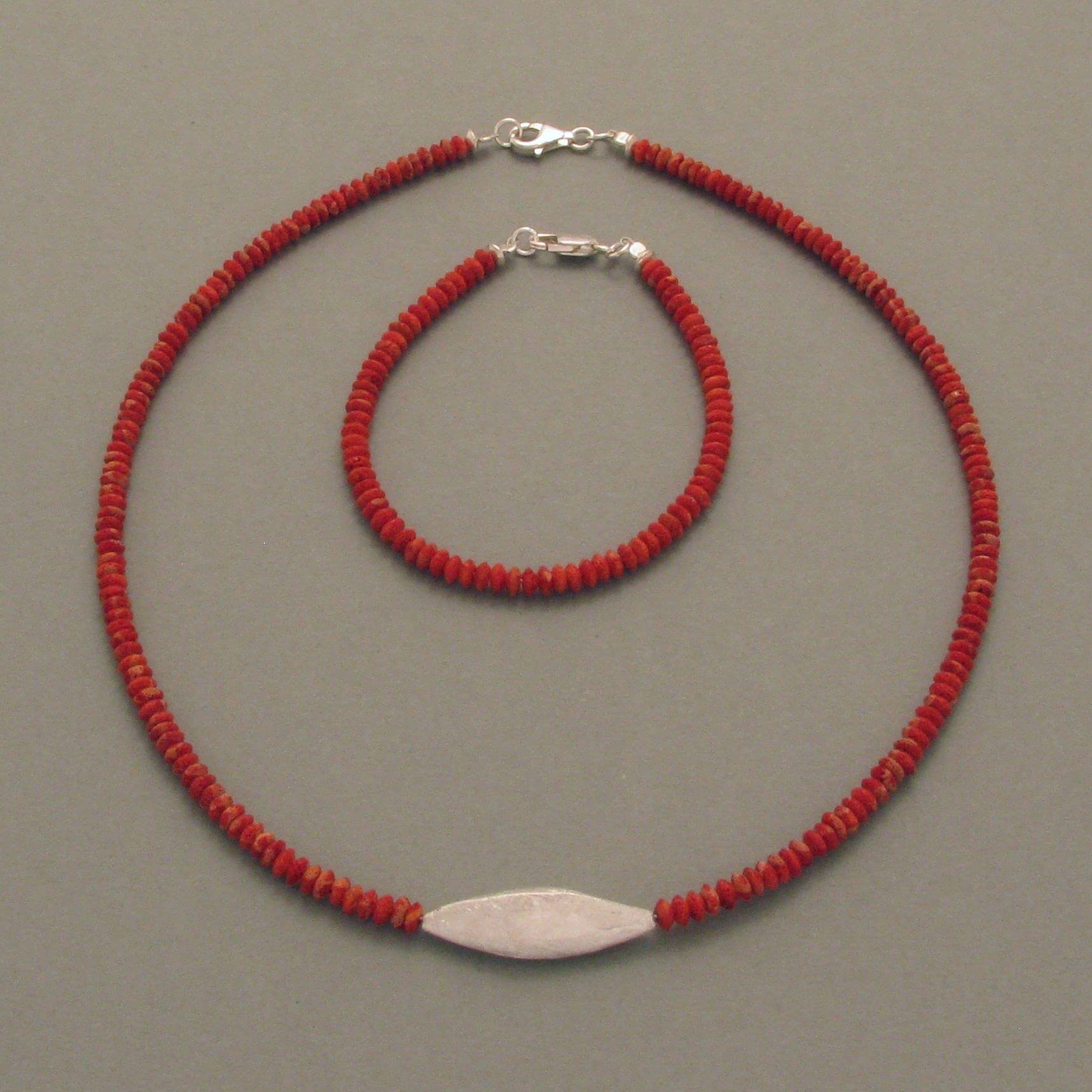 Kette Schaumkoralle, Silber
