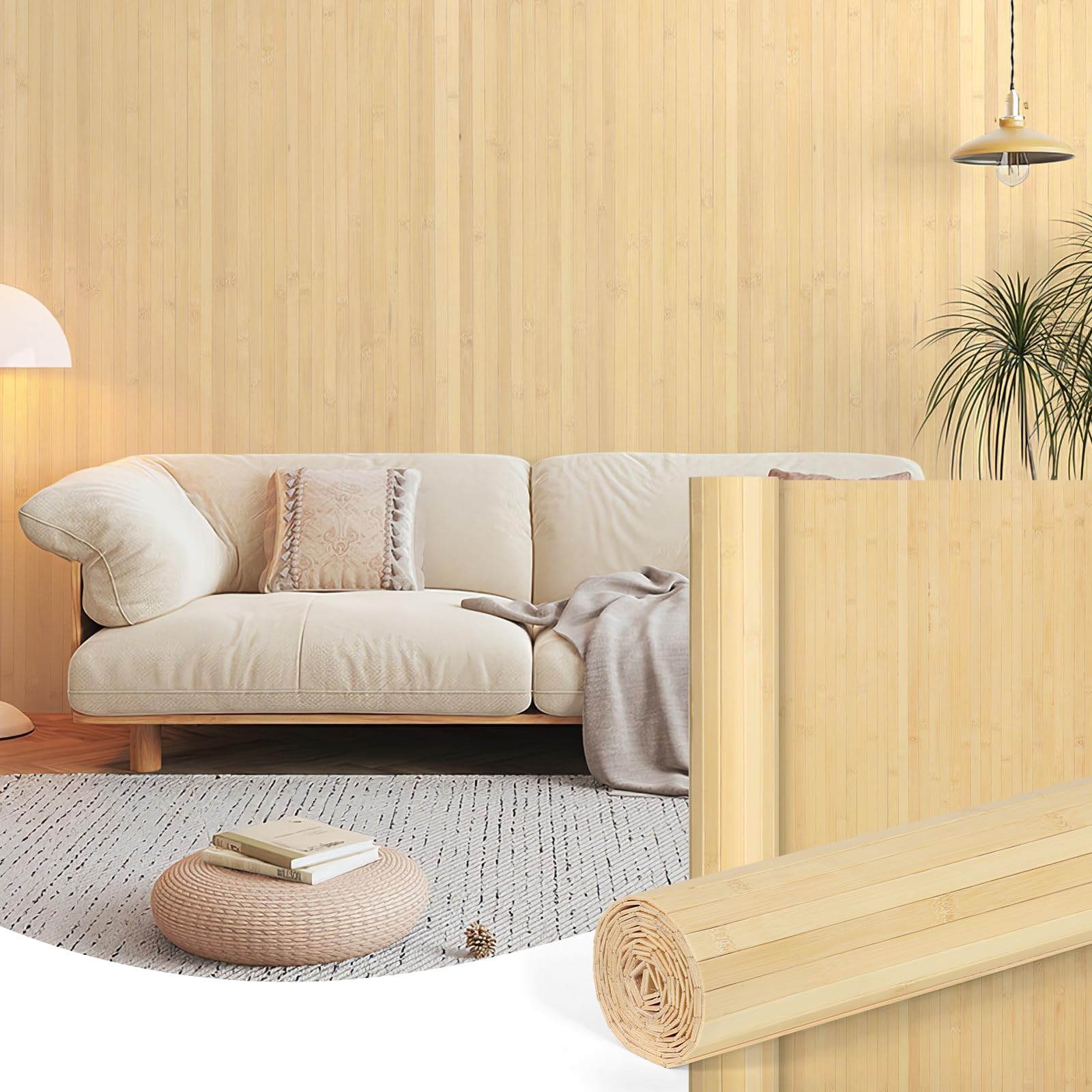 Photo 1 of KELIXU Bamboo Wall Panels, 48" x 96", Natural