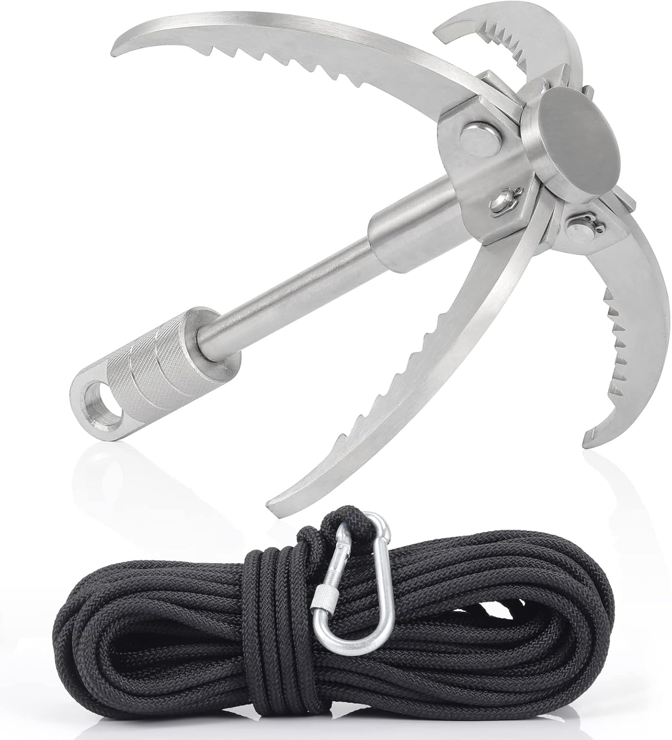 Large Grappling Hook with 65ft Rope