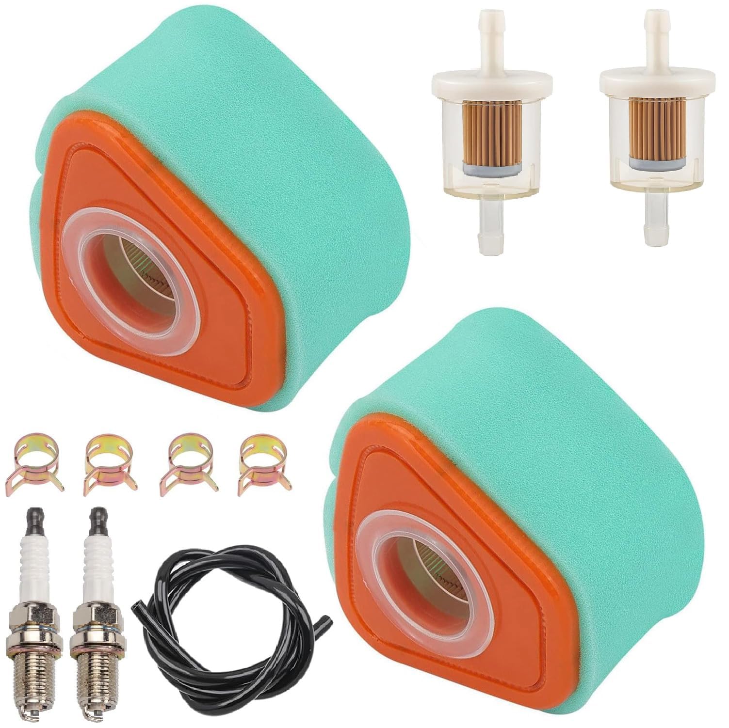 Référence OE 595853 2 Filtres à Air Briggs Stratton 595853 - Avec Pré-filtre - Pour Moteurs 115P02, 123P02, 125P02... Filtro Aria Sportivo