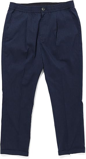 Amazon ビームス パンツ クールマックス R ラミー イージー アンクル パンツ メンズ ネイビー L ロングパンツ 通販