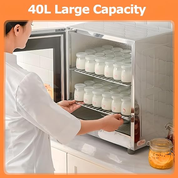 Bread Proofer Dough Riser - 40L with Temperature Control (20-50°C) and Humidity Control (60-90%) for Home Baking and Oven Fermentation