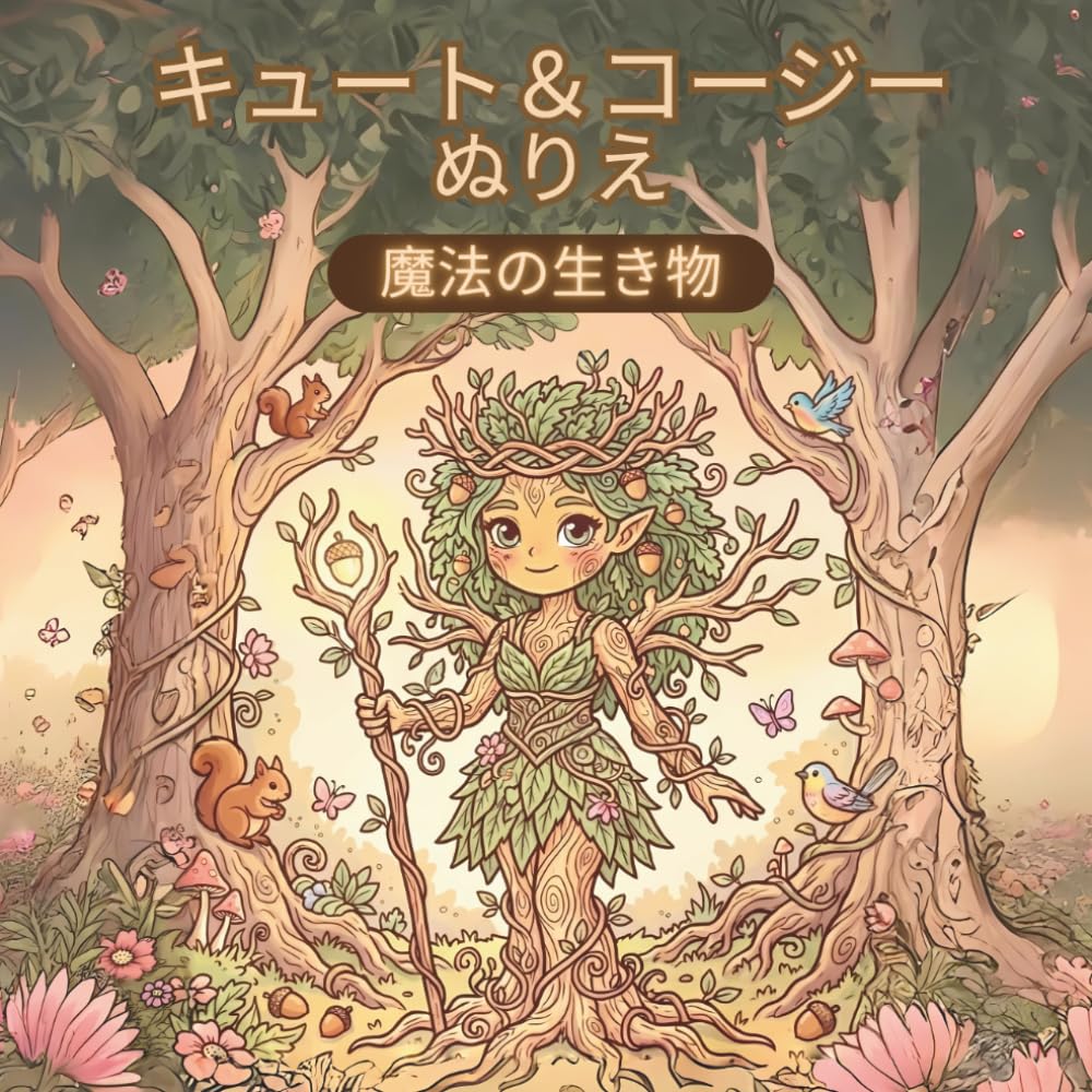 Cute & Cozy ぬりえブック：ファンタジーの生きものたち: 遠い世界からやってきた小さな魔法の生きもの (かわいくてあたたかい ぬりえブック)