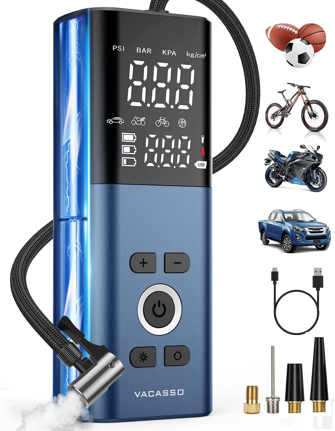 Tire Inflator Portable Air Compressor 150PSI