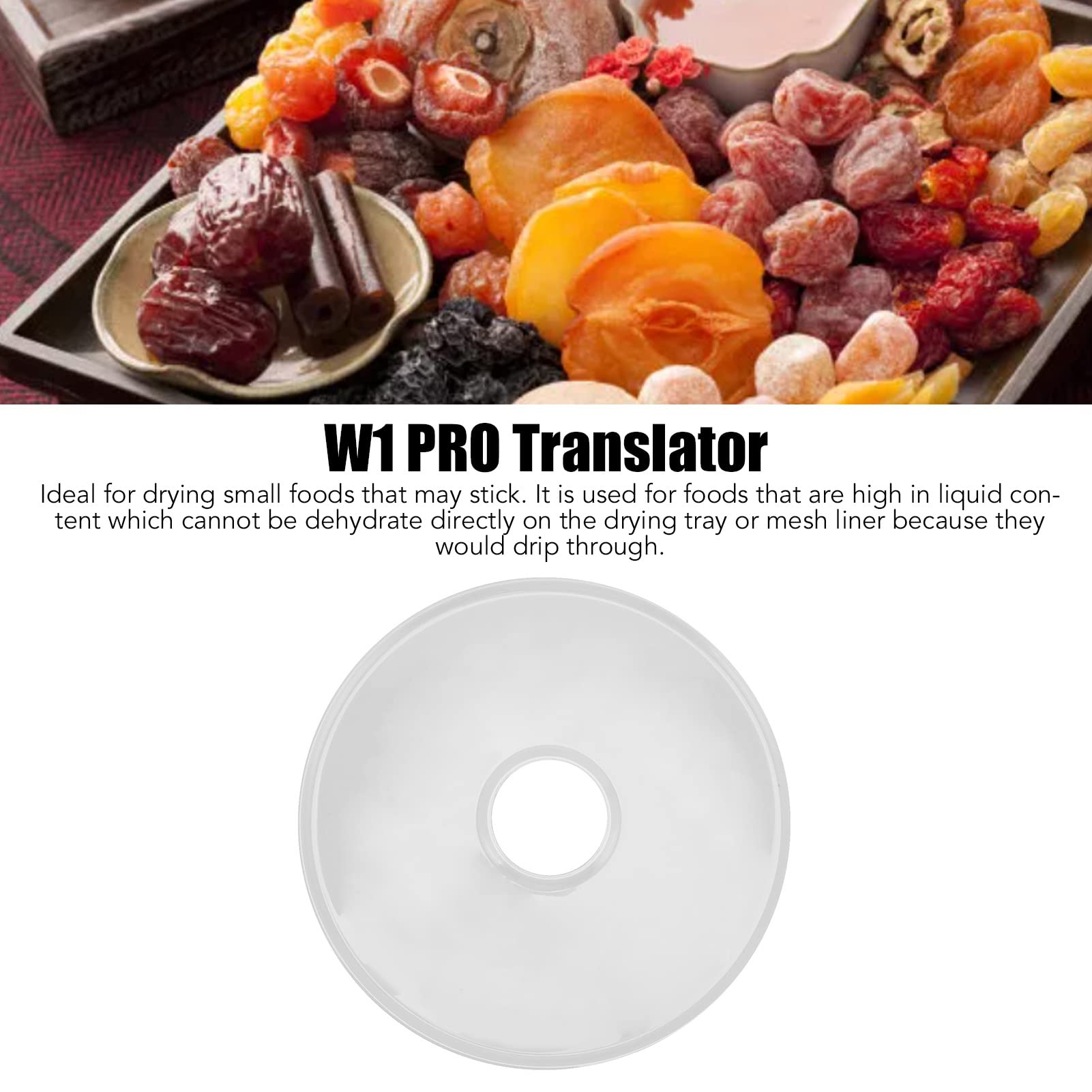 Bandeja Deshidratadora de Alimentos de Silicona para Nesco FD660, Hoja de Secado de Frutas a Prueba, Accesorio Protector y Fácil de Deshidratar para Alimentos con Alto Contenido de Líquido
