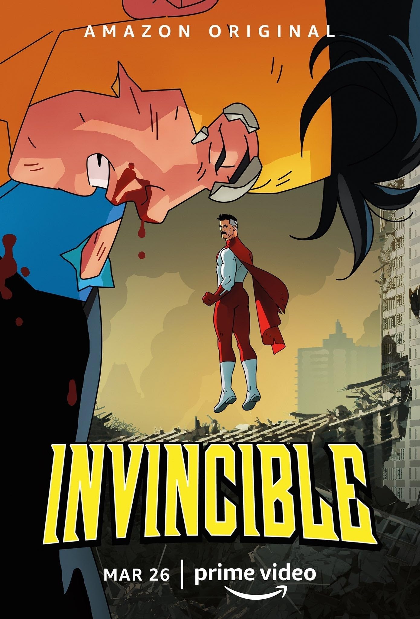 Pixie Posters Multi Colour Invincible A3 Size Movie Poster Wall Art