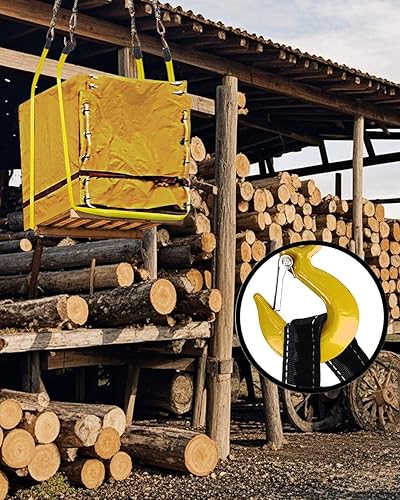 Miniatura 4 de Correas de elevación de 5 x 2 pulgadas, resistentes y planas, correas de levantamiento de ojos, correa de recuperación para guardar árboles, 2