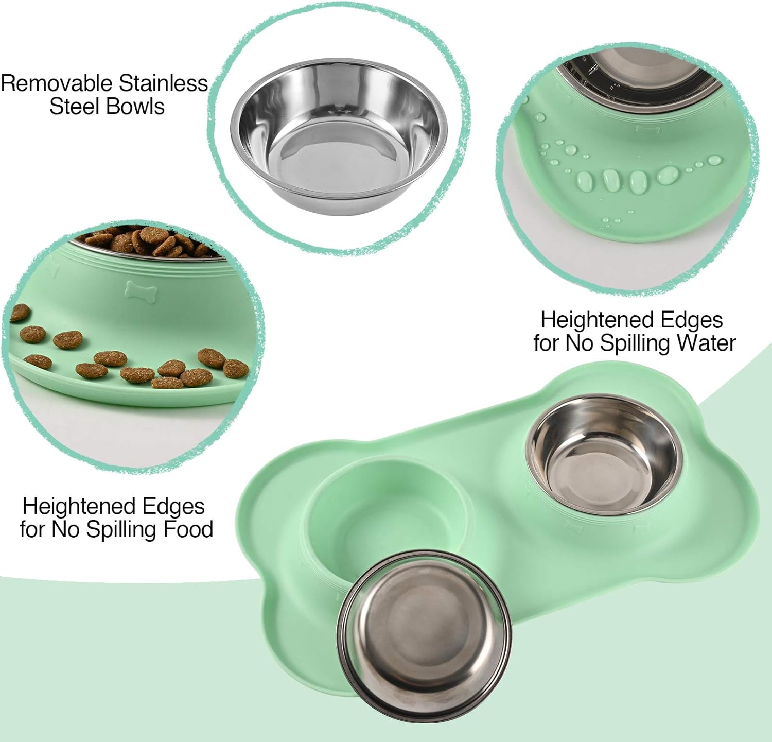 Ultimate Review: Stainless Steel Dog Bowls with Non-Slip Mat for Mess-Free Feasting!