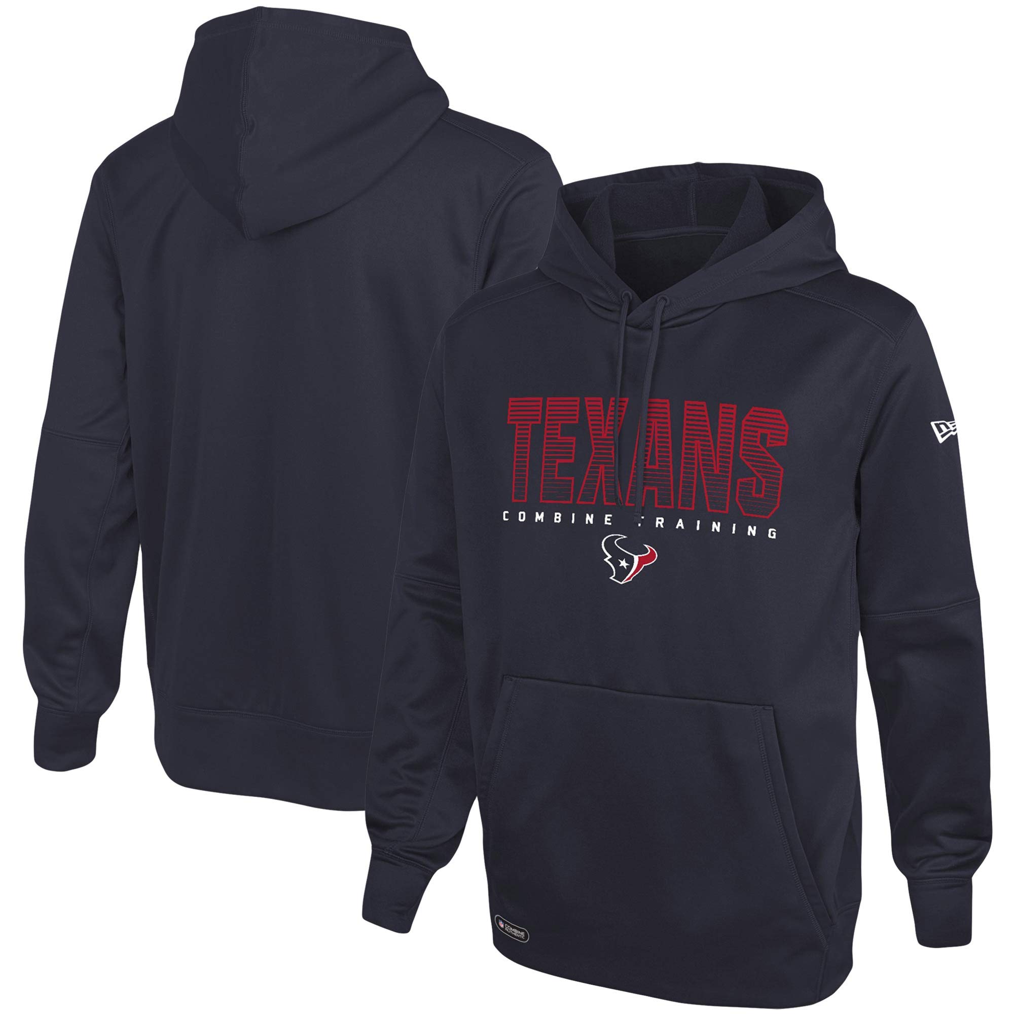 New Era Men's Navy Houston Texans Combine Authentic Team Pride Pullover Hoodie