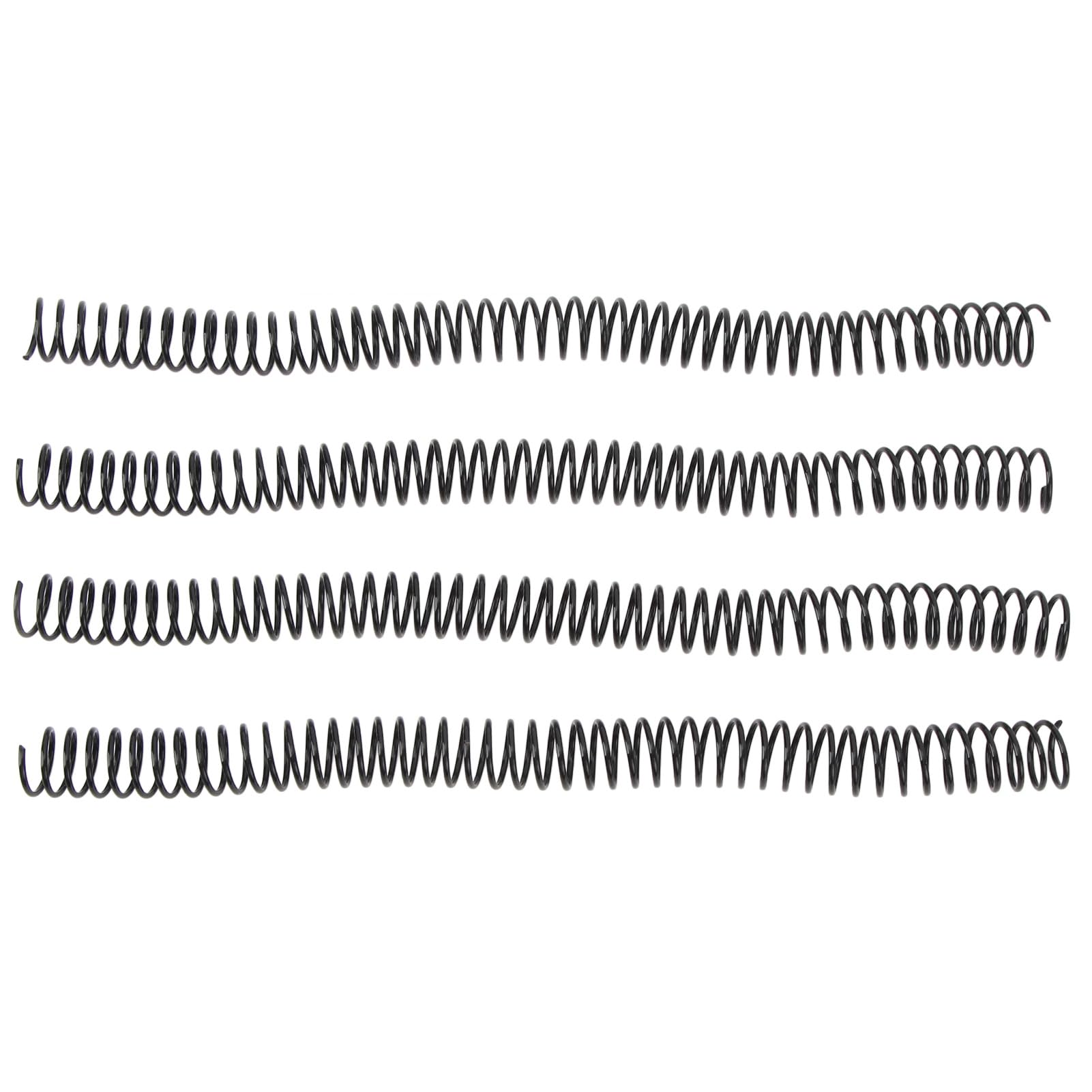 Generic Bobines de Reliure en Spirale, 48 Dents 16 Mm 4:1, Dos en Peignes en PVC avec capacité de 140 Feuilles pour Documents de Bureau en Papier A4 (Noire)