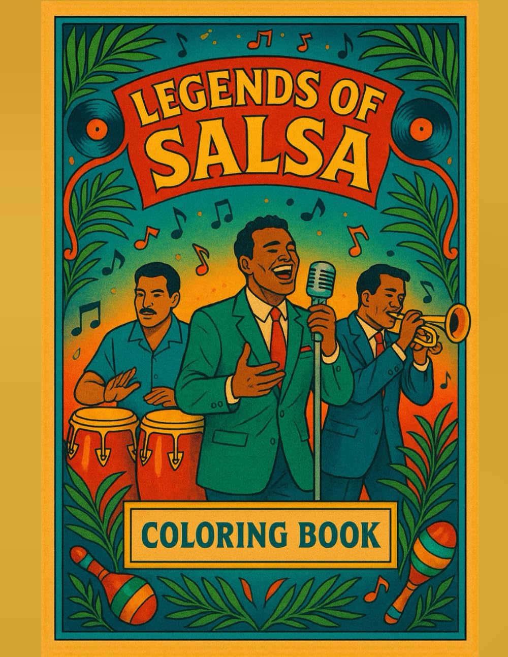 Legends of Salsa: A Coloring Book Celebrating Latin Music Icons