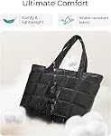 BAGSMART Sac de rangement extensible pour les femmes, sac de travail avec compartiments et sac de voyage imperméable