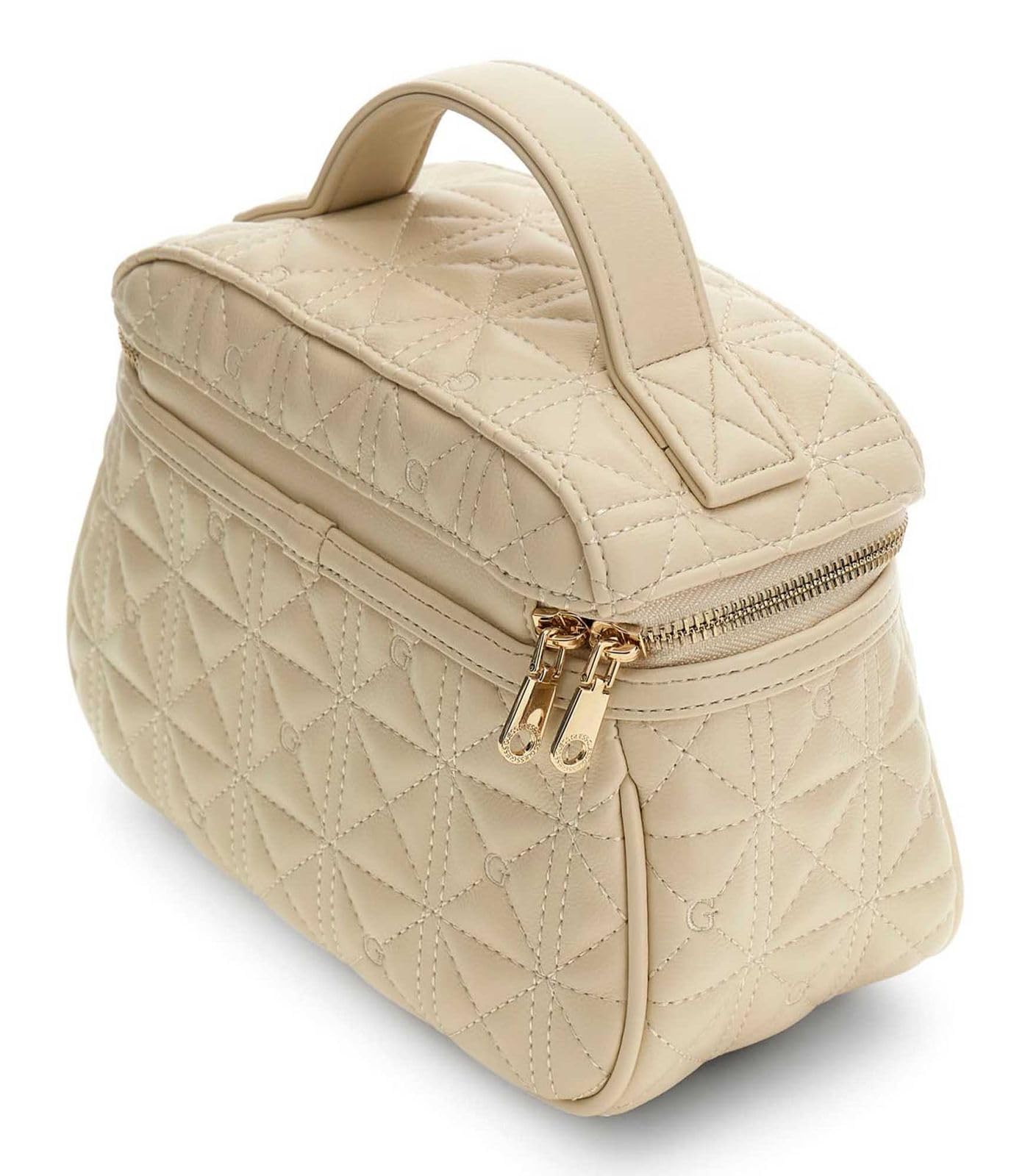 GUESS Kulturbeutel Beauty Case Stone beige