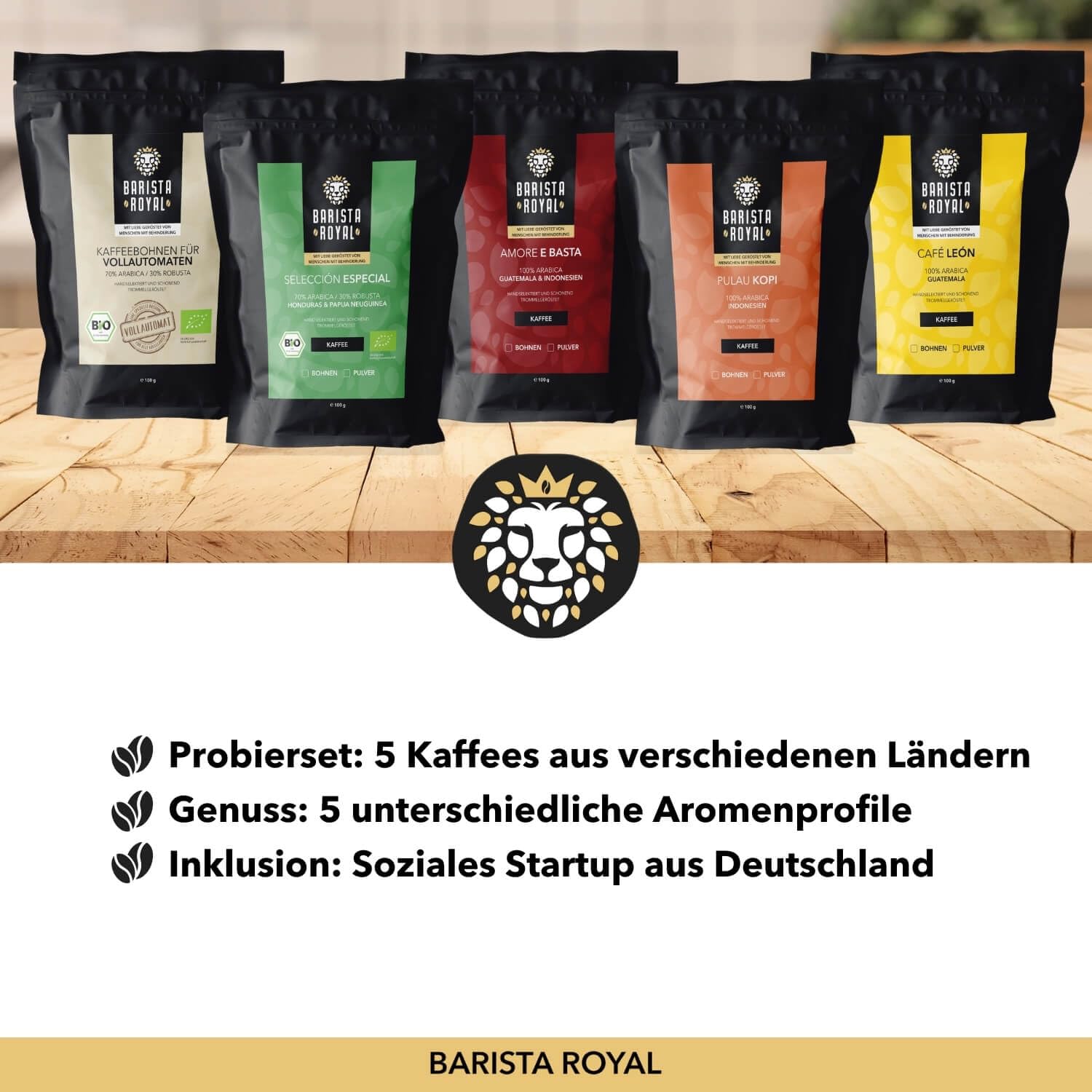 Kaffee Geschenk Beste Mama 5 x 100g für Frauen Mutter