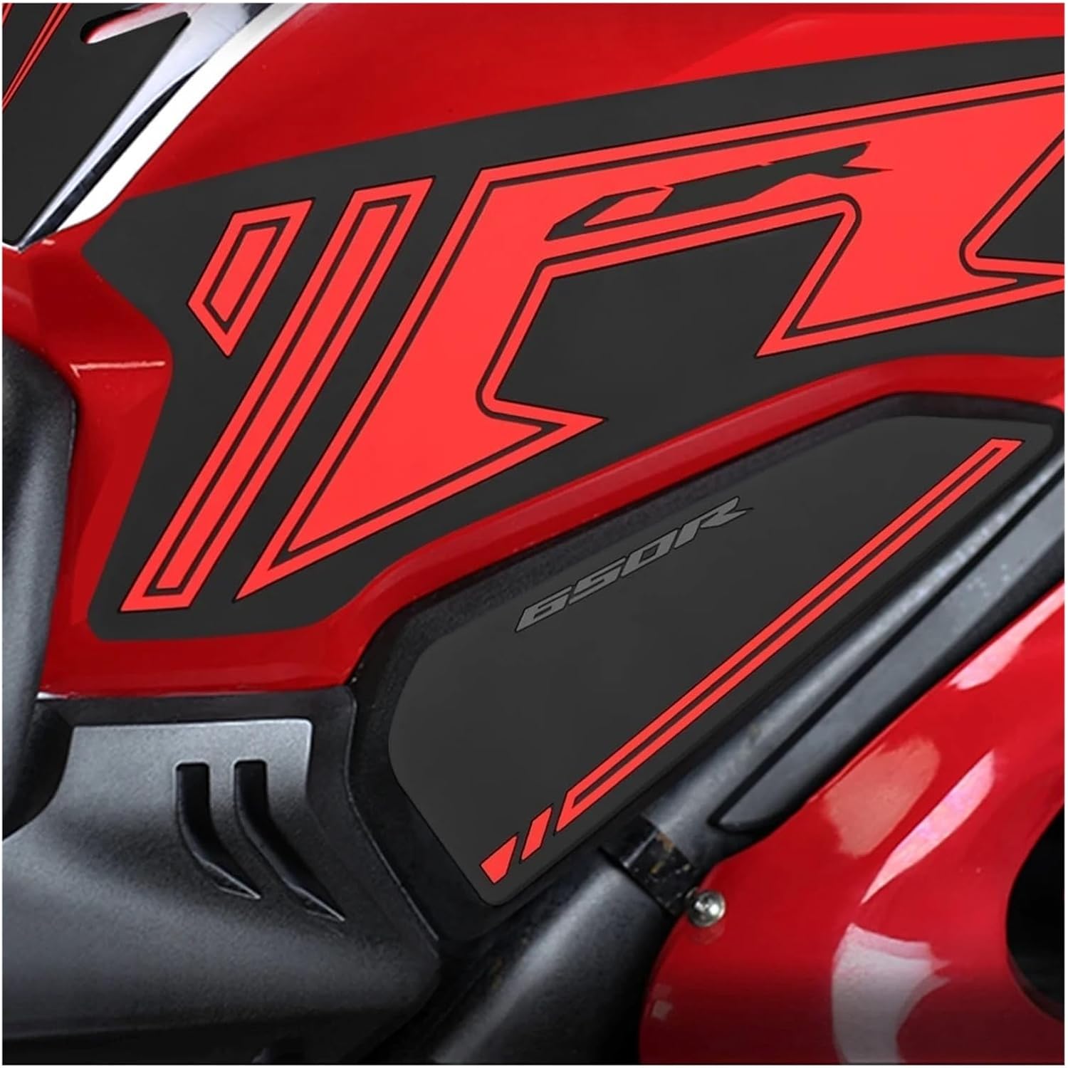 Motorcycle Tank Sticker Motorcycle Accessories Fuel Tank Pad Rubber Traction Anti-Slip Side Sticker for H&ON&DA CBR650R 2019-2025.