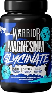 Magnesium Glycinate 3-in-1 Complex 384mg – High Strength Magnesium Supplements for Men & Women with Glycine & Bisglycinate, 90 Capsules for Muscle Relaxation & Enhances Sleep, Made in UK