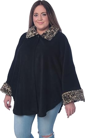 Elegant Faux Poncho for Women Lightweight Available in Plus, Missy Eight Colors