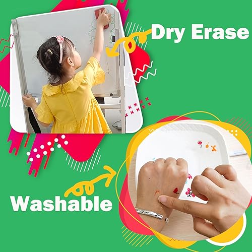 Miniatura 3 de Marcadores de borrado en seco, marcadores lavables para niños, marcadores de pizarra blanca de punta fina, paquete de 12 bolígrafos mágicos de