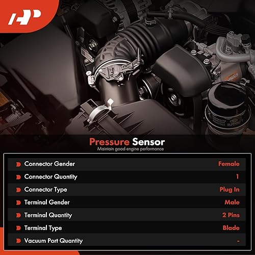 Miniatura 2 de A-Premium Interruptor emisor de presión de aceite de motor compatible con Buick Enclave Lacrosse Cadillac Chevrolet Equinox Impala Malibu Traverse