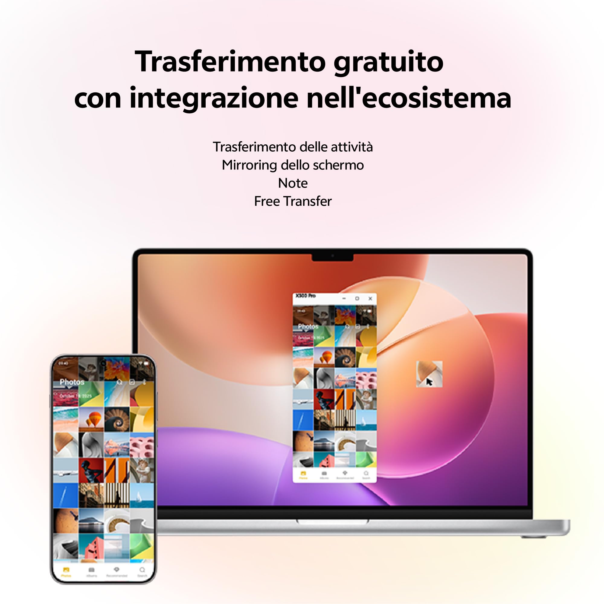 vivo X300 5G, Cameraphone con fotocamera principale ZEISS da 200 MP, 16+16GB RAM，512GB ROM, schermo piatto da 6,31 pollici, Dimensity 9500, IP68 e IP69, NFC