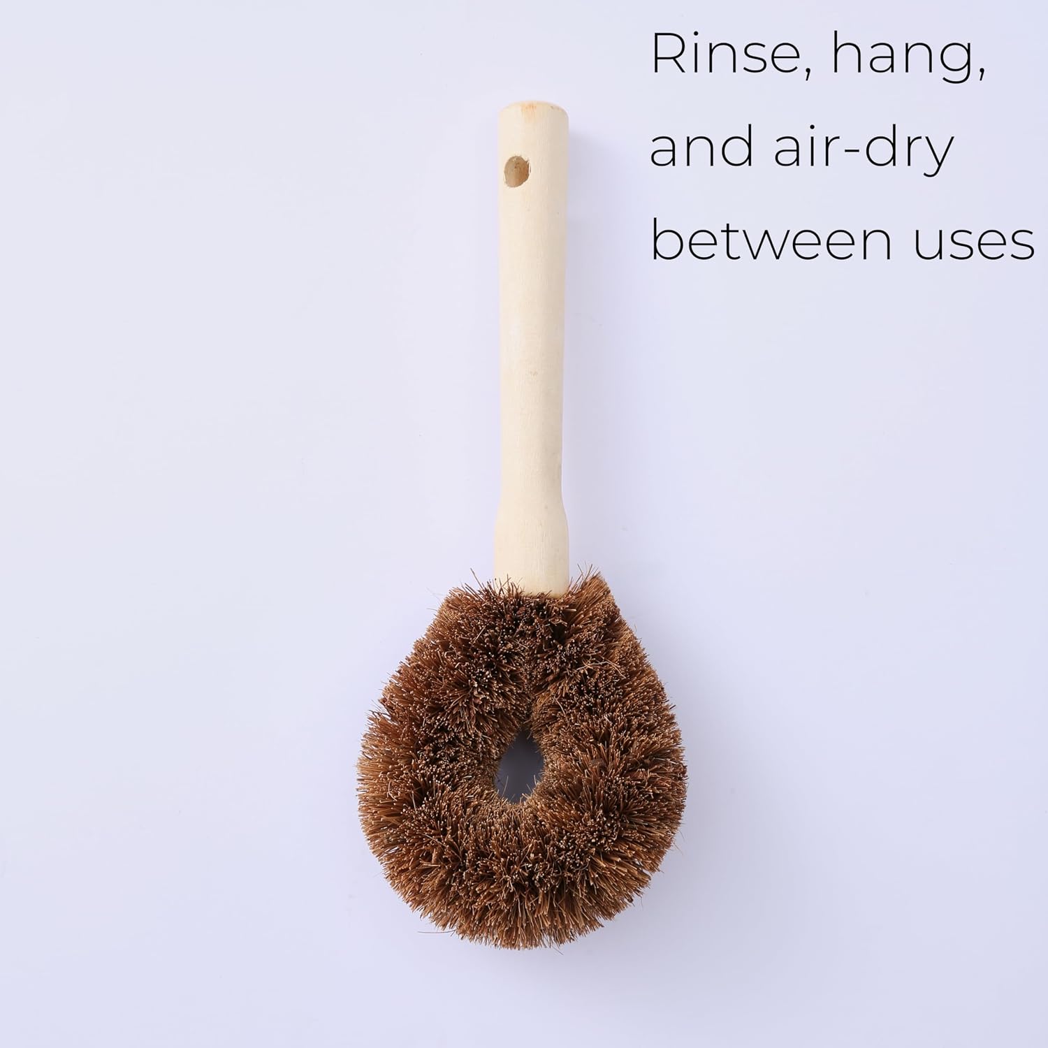 Tawashi Brushes with Wood Handles, Japanese-Style Produce Scrubber, 5 Pack