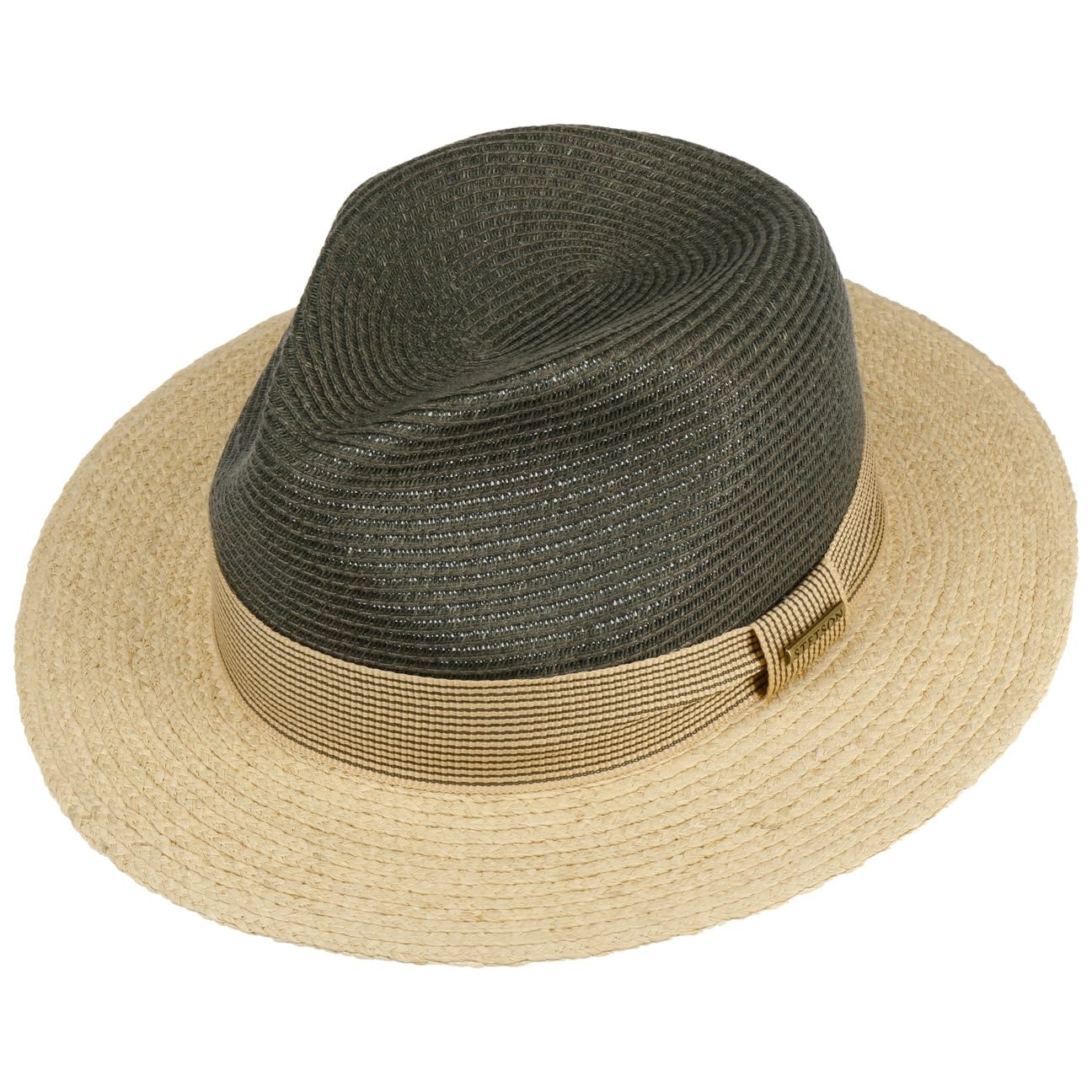 Stetson Twotone Traveller Sombrero Bicolor con Banda de Tela Hombre Primavera Verano