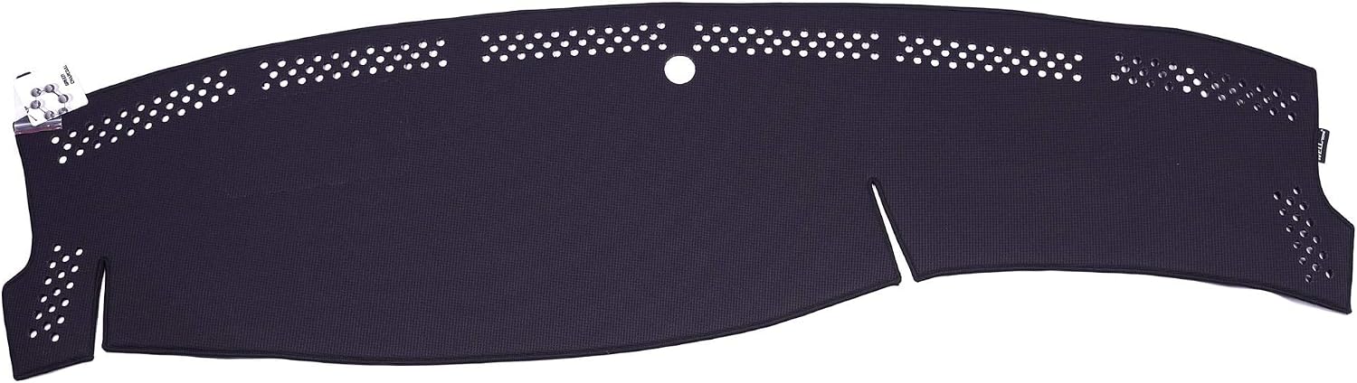 WellVisors Black Dash Mat Dashboard Cover Compatible with Mercedes-Benz 2014-2020 S-Class Sedan W222 Black