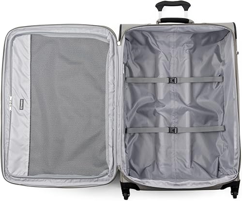 Vista 6 de Travelpro Maxlite 5 Softside - Equipaje expandible con 4 ruedas giratorias maleta ligera para hombres y mujeres Champán Cuadros grande 29 pulgadas