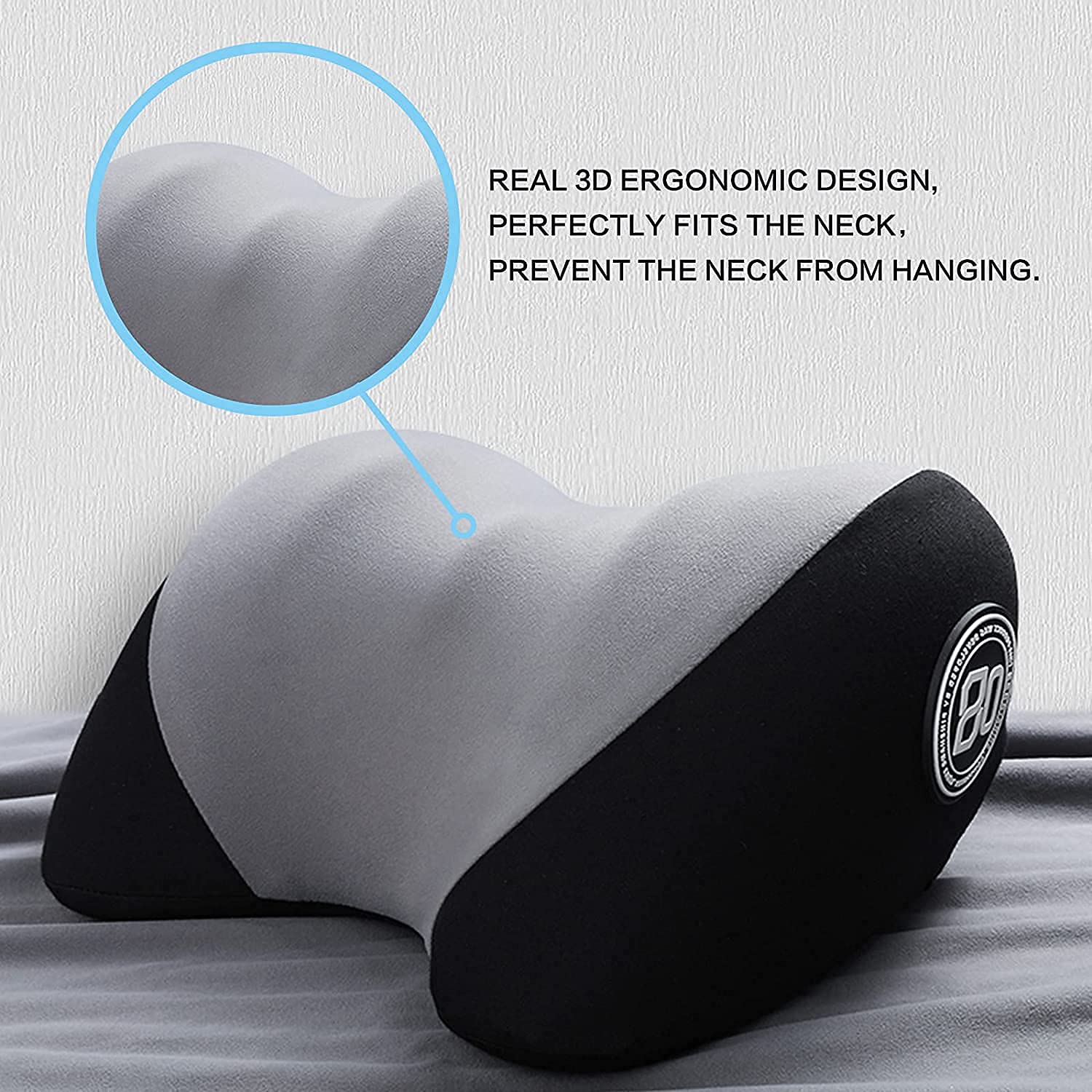 Ritmo Car Neck Rest Pillows, Ergonomic Luxury Car Neck Pillow for Car Seat Headrest Pillow Car Head Rest Relieve Neck Pain, Neck Rest Cushion Memory Foam Car Headrest Pillow with Pillow Cover.
