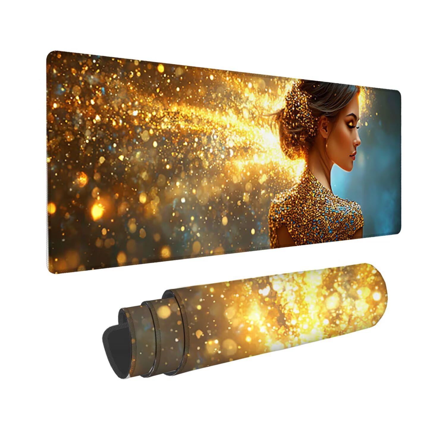 Podkładka pod mysz do gier, 1200 x 400 mm XXL Podkładka pod mysz do gier, duża, antypoślizgowa wodoodporna, rozszerzona długa podkładka pod mysz do klawiatury XXL, akcesoria biurowe, do gier