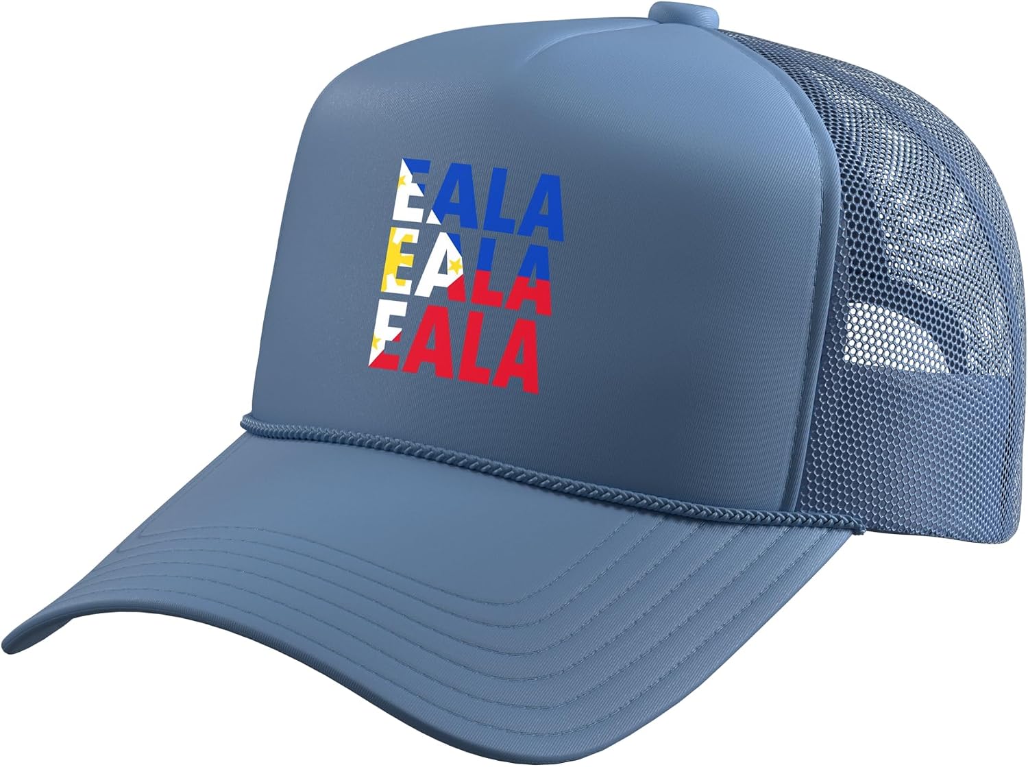EALA Letter Graphic Trucker Hat with Adjustable Mesh Back
