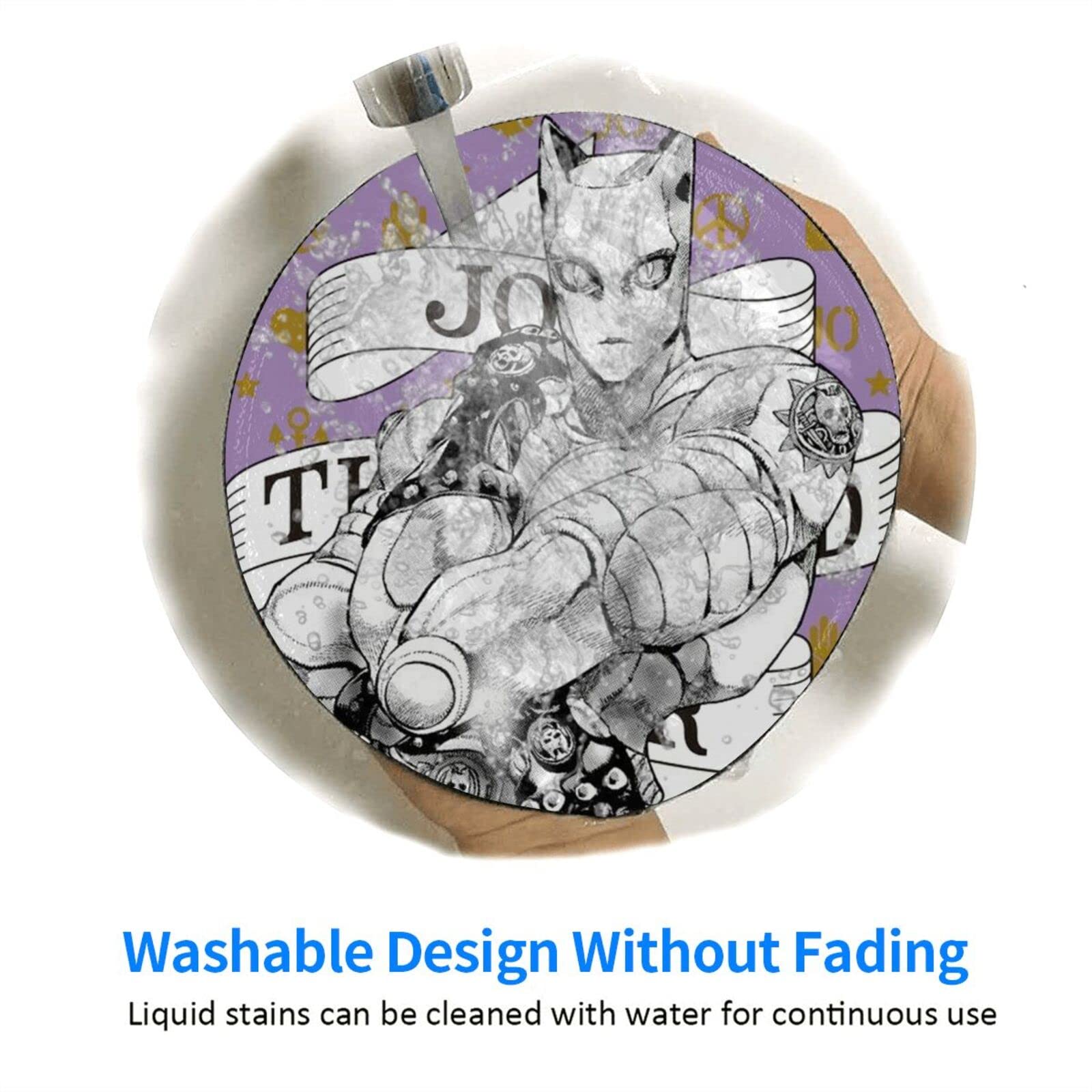 Amazon.co.jp: ジョジョの奇妙な冒険 丸形かわいい マウスパッド